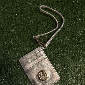 Tory Burch Metallic Card Holder